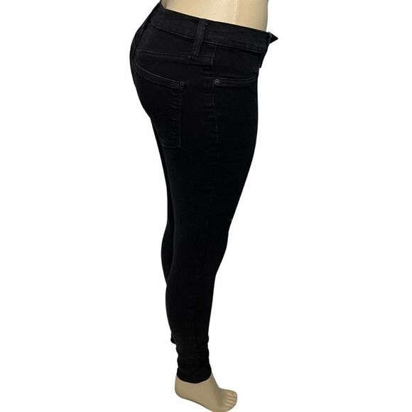 Free People Black Skinny Leg Jeggings Size 26 - Picture 13 of 13